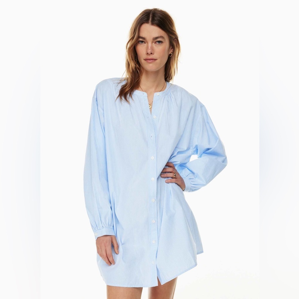 Aritzia Wilfred Free Tanaro Poplin Dress size XS oversized